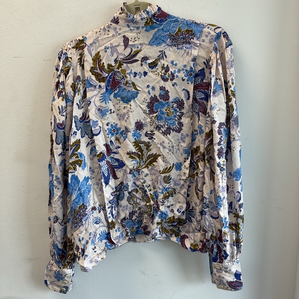 ISABEL MARANT ÉTOILE Backal Ruffled Floral Blouse - Picture 5 of 5